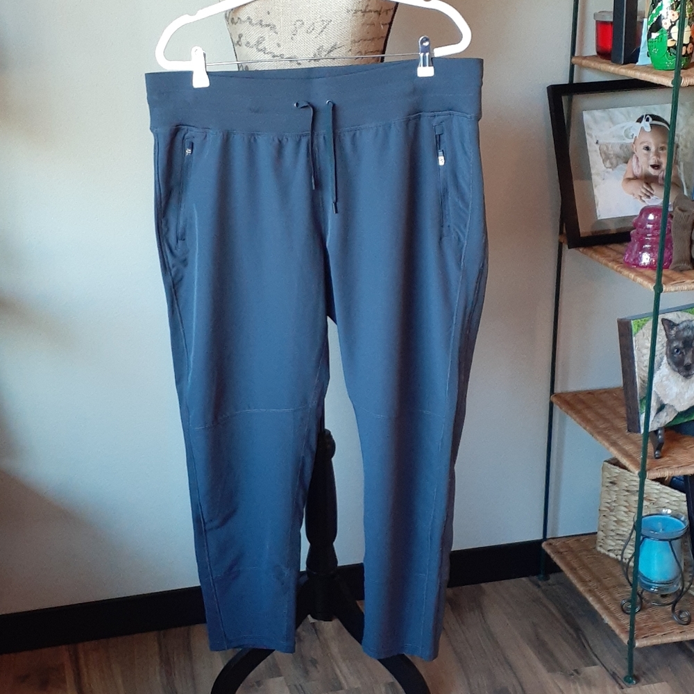 Grey track pants